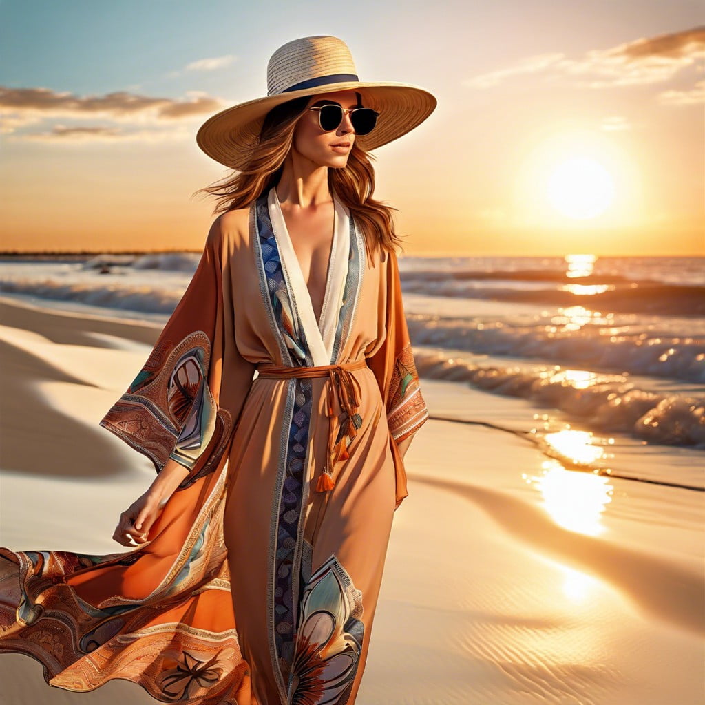 beachwear bliss maxi kimono cover ups