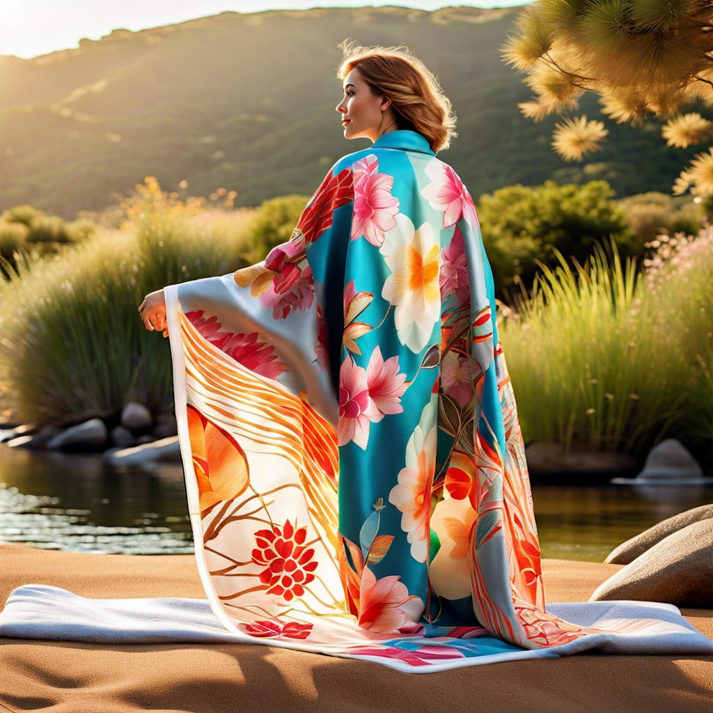 diy no sew blanket kimono tutorial