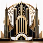 art deco skyline